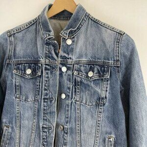 Gap Jeans Denim Jacket Womens Size M Medium Cotton Button Up Long Sleeve